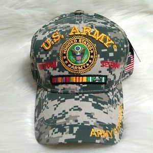 SALE! NWT Vietnam Veteran U.S. Army Army Strong Velcro Back Hat Unisex